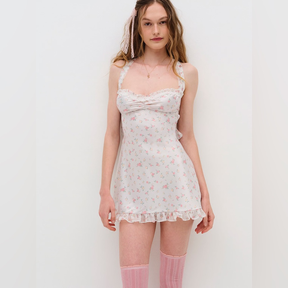 For Love & Lemons Sabrina Slip Dress
